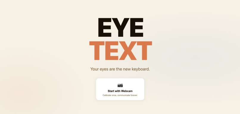 EyeText - Your eyes are the new keyboard. – screenshot 1