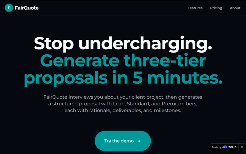 Fairquote – screenshot 1