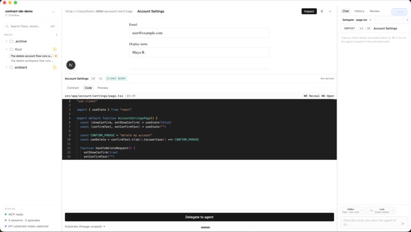 Lore IDE - The First IDE for Agentic Code – screenshot 2