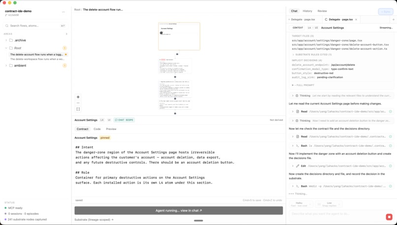 Lore IDE - The First IDE for Agentic Code – screenshot 4