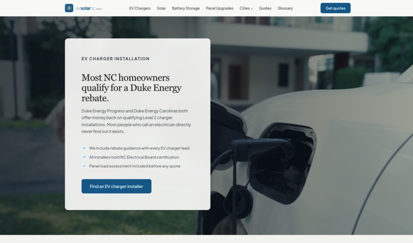 EV Solar NC – screenshot 1