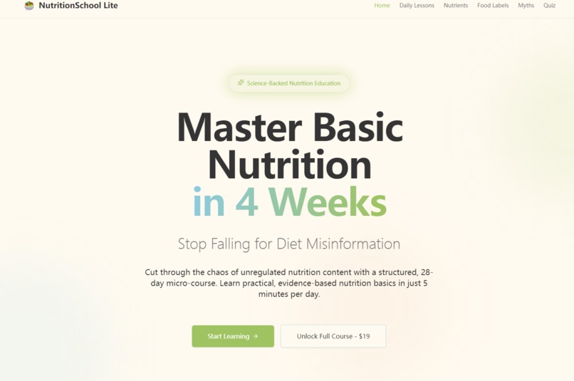 Master Basic Nutrition – screenshot 1