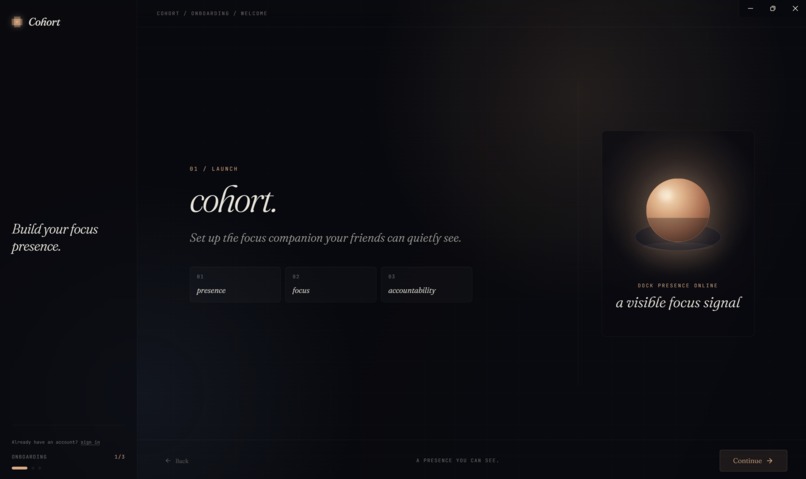 Cohort – screenshot 1