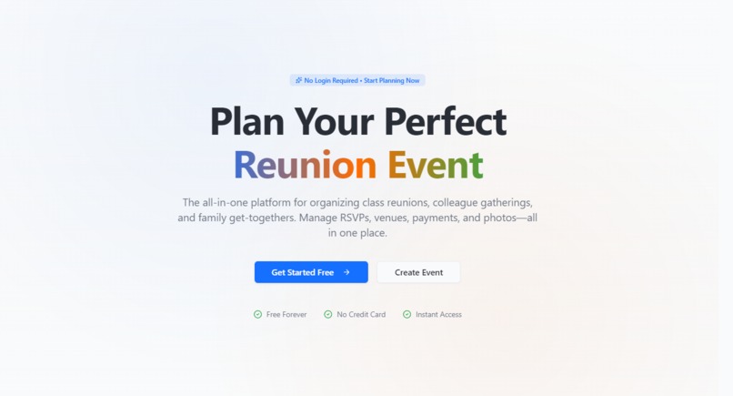 Reunion Planner – screenshot 1