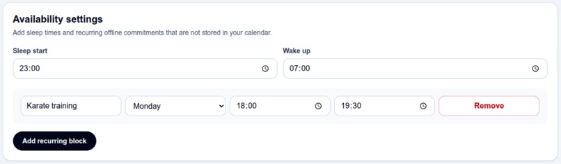 WeekPilot AI – screenshot 4
