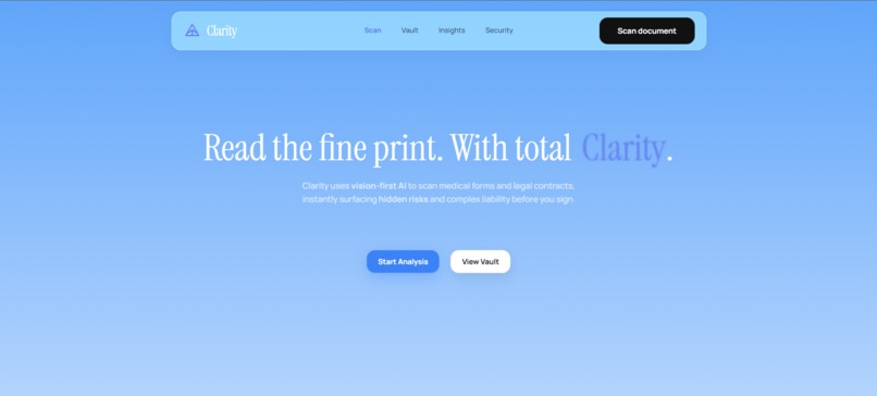 Clarity – screenshot 1