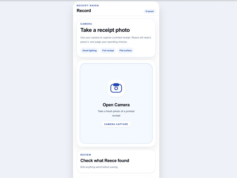 Receipt Raven – screenshot 1