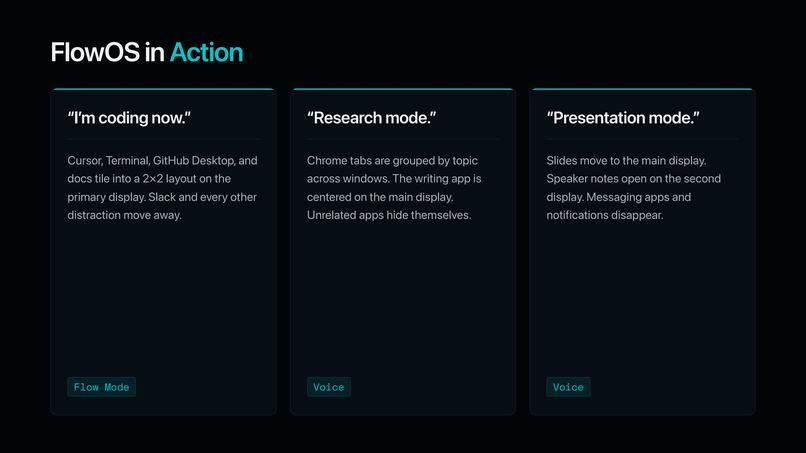 FlowOS – screenshot 2