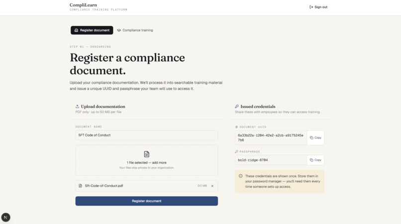 CompliLearn – screenshot 2