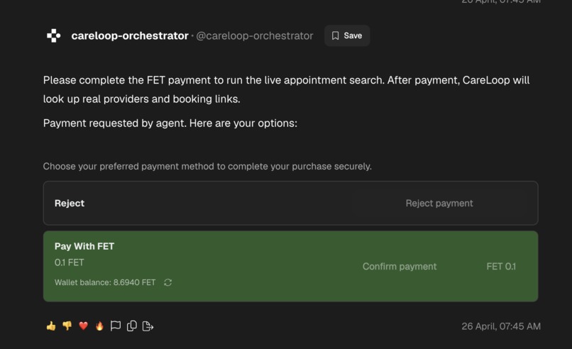CareLoop Agentverse Care Companion – screenshot 2