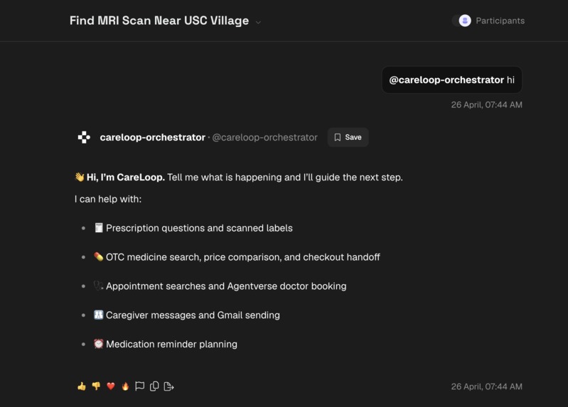 CareLoop Agentverse Care Companion – screenshot 3