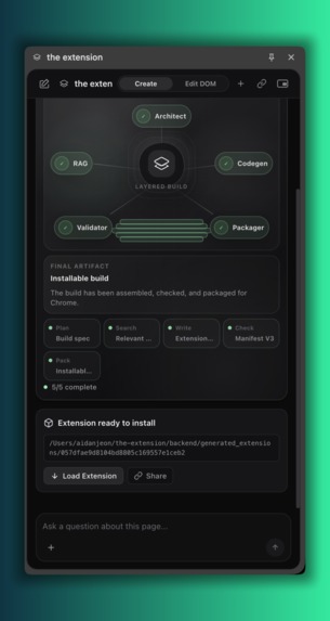 the extension – screenshot 3