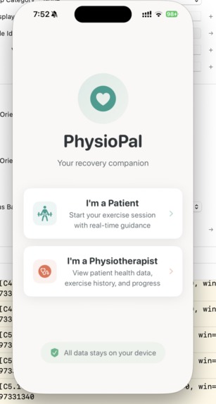 PhysioPal – screenshot 2
