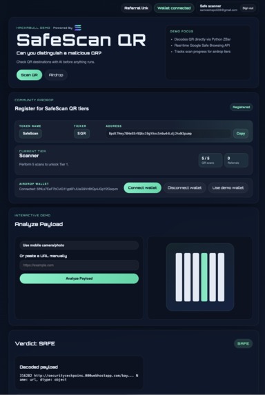 SafeScan – screenshot 1