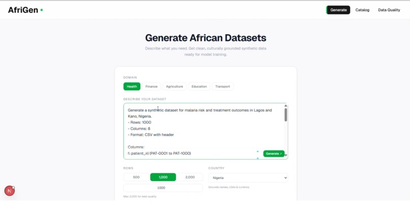 AfriGen – screenshot 1