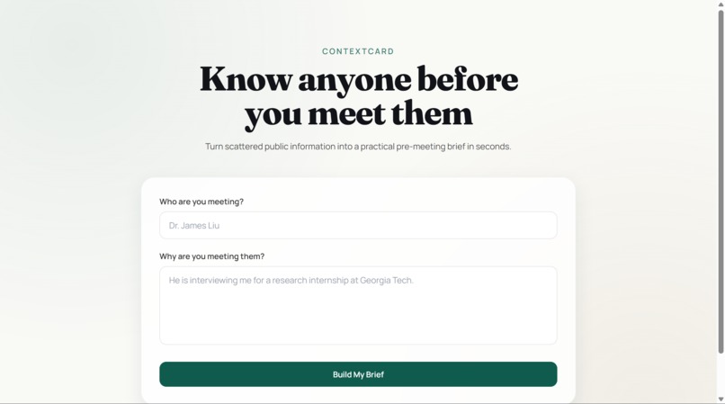 ContextCard – screenshot 1