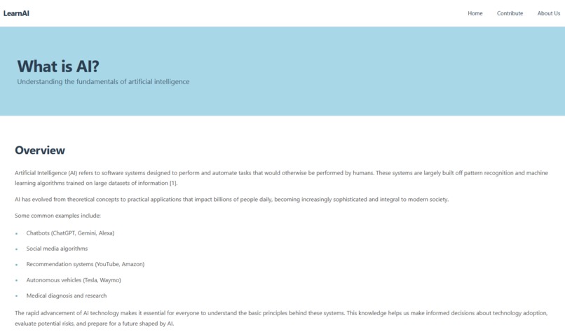 LearnAI – screenshot 2