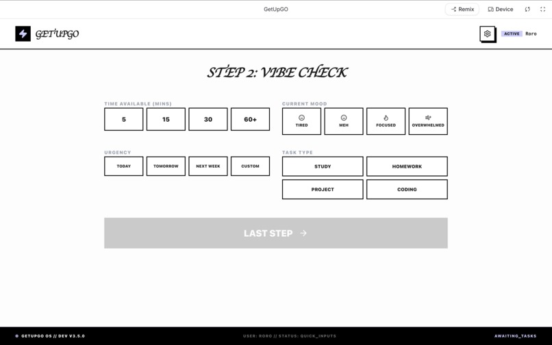GetUpGO – screenshot 4