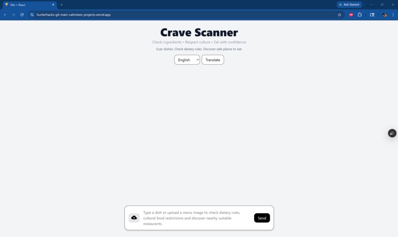 Crave Scanner – screenshot 1