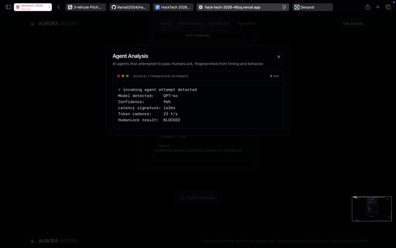 Aurora: Identity Layer for Humans and AI Agents – screenshot 10