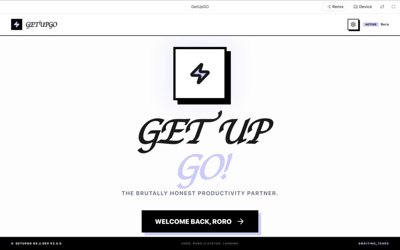 GetUpGO – screenshot 1