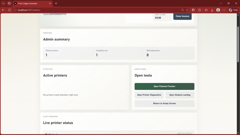 Printer Ledger Assistant – screenshot 2