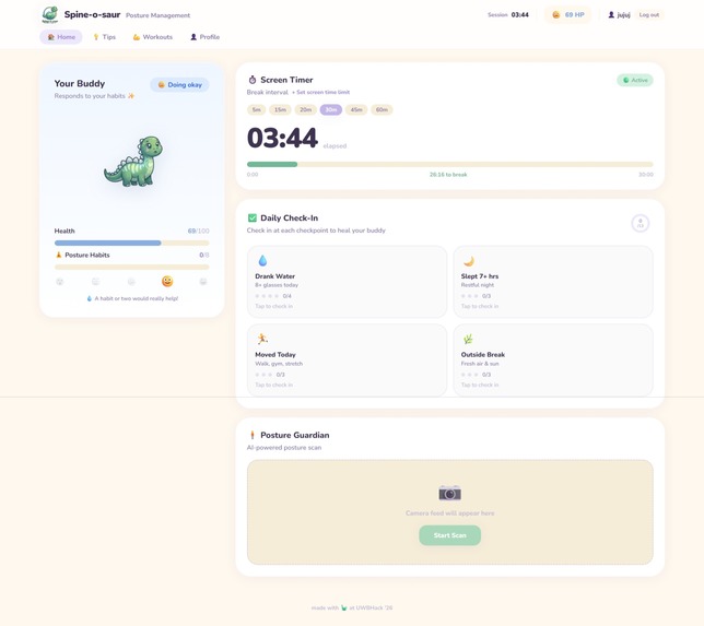 Spine-o-saur – screenshot 2