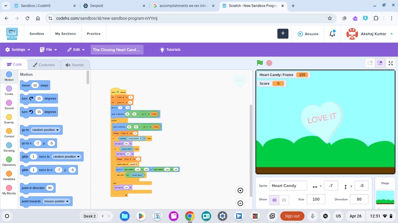 The Cloning Heart Candy Clicker Game – screenshot 1