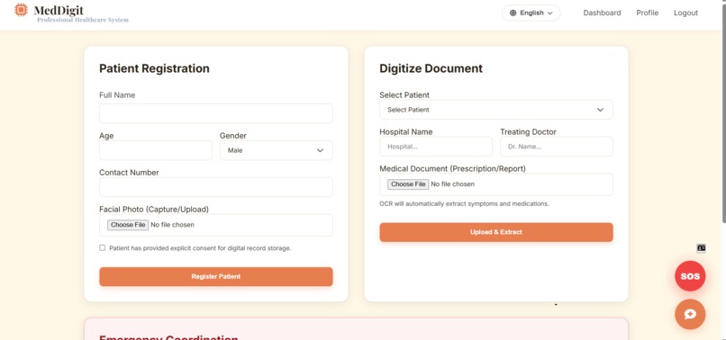 Real-Time Medical Digitization & Emergency Services – screenshot 16