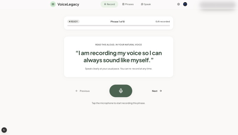 VoiceLegacy – screenshot 2