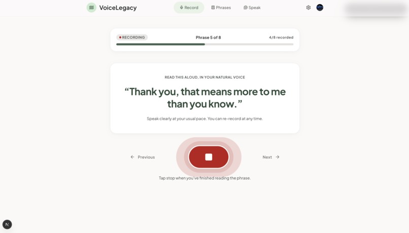 VoiceLegacy – screenshot 3