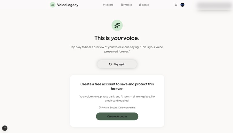 VoiceLegacy – screenshot 5