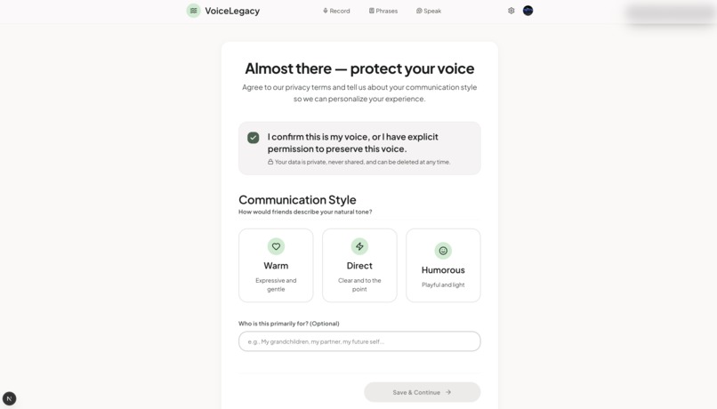 VoiceLegacy – screenshot 10