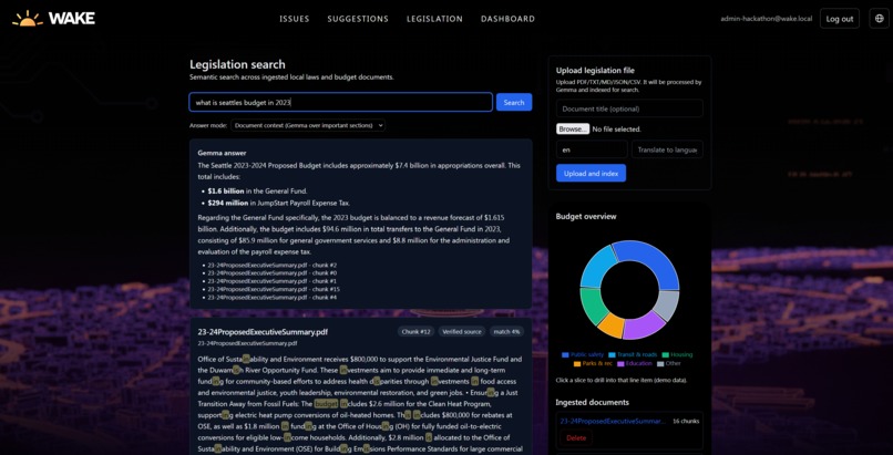Wake: Civic Action Made Accessible – screenshot 3