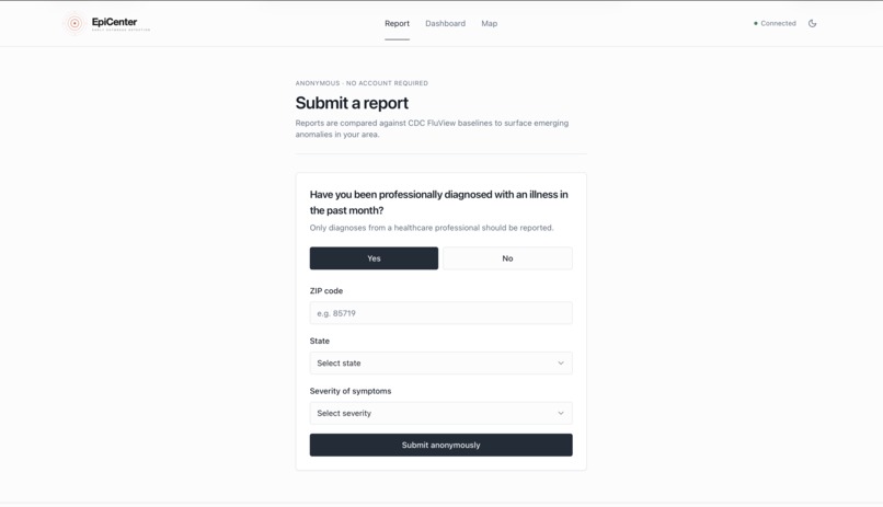 EpiCenter - An Influenza Anomaly Tracker – screenshot 1