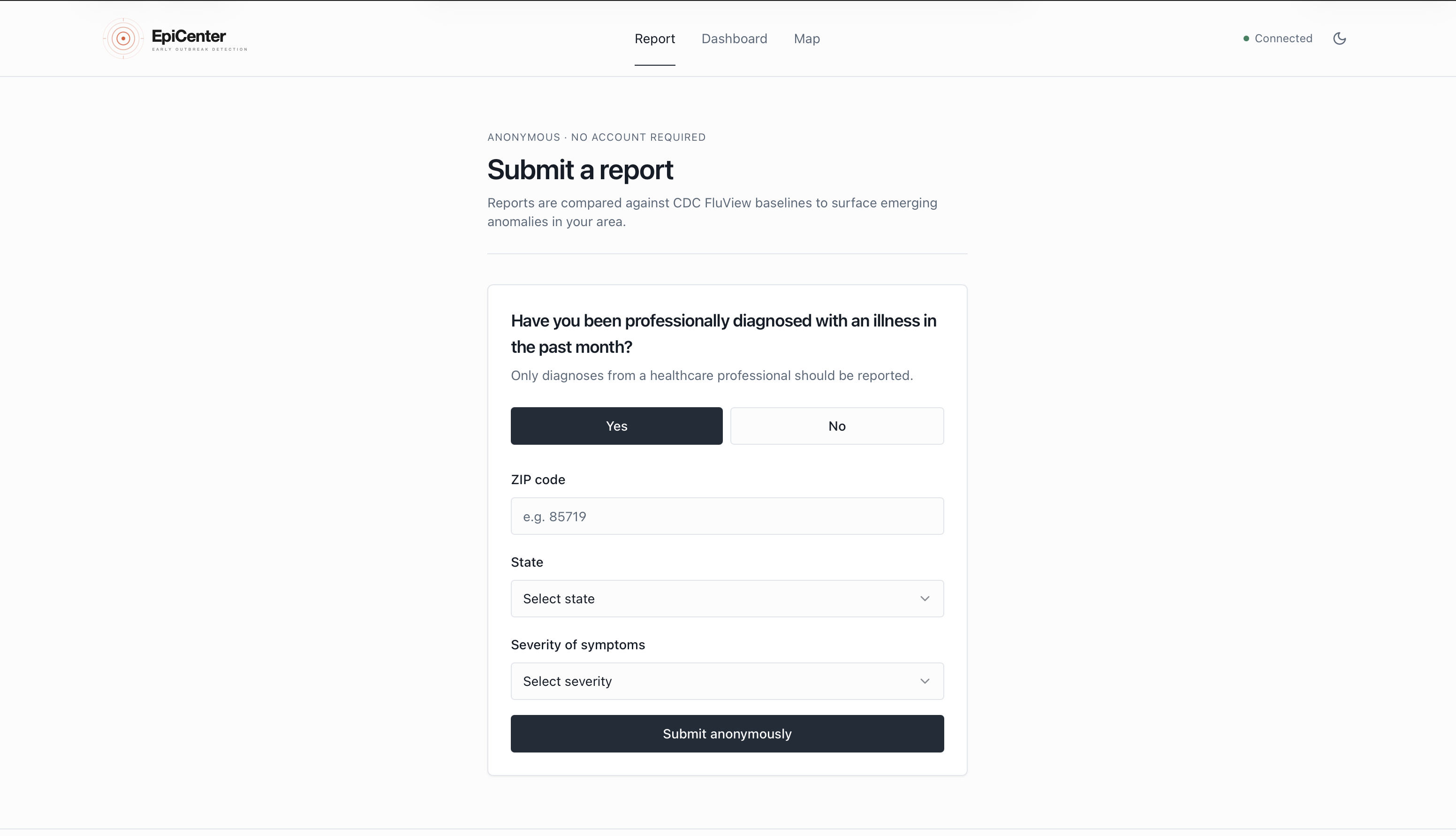 EpiCenter - An Influenza Anomaly Tracker | Devpost
