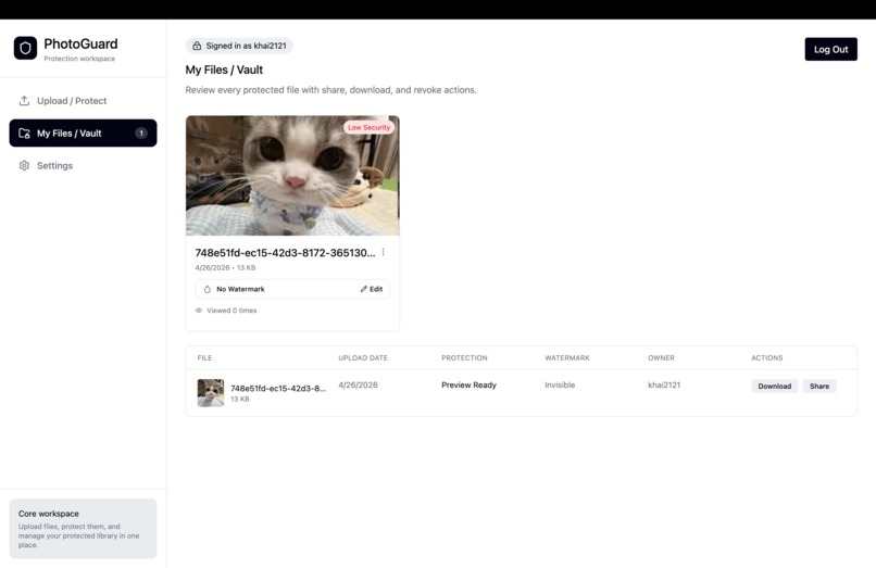 Photo Guard- Track 2 – screenshot 2