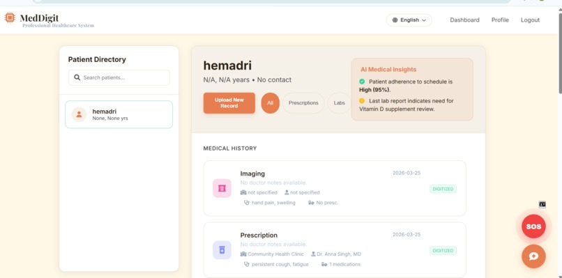 Real-Time Medical Digitization & Emergency Services – screenshot 11