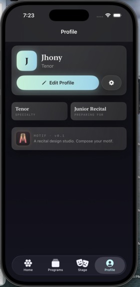 MOTIF – screenshot 2