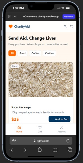 CharityAid – screenshot 1