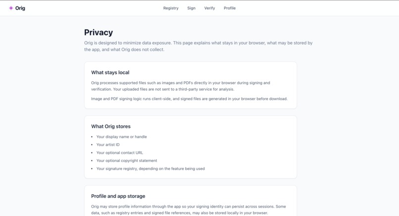 Orig – screenshot 2
