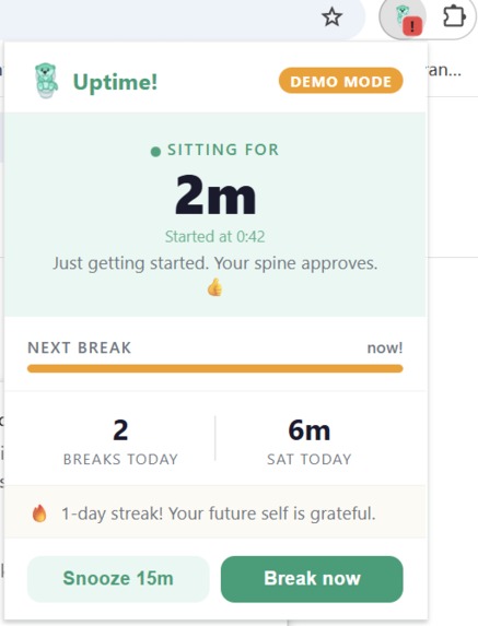 Uptime! – screenshot 1