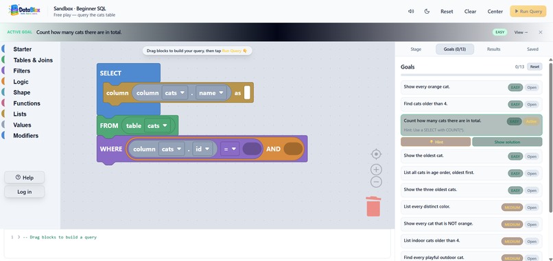 Datablox – screenshot 2