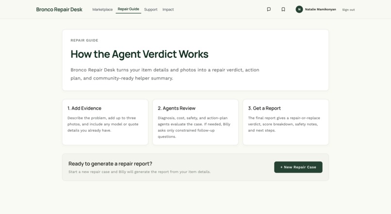Bronco Repair Desk – screenshot 3
