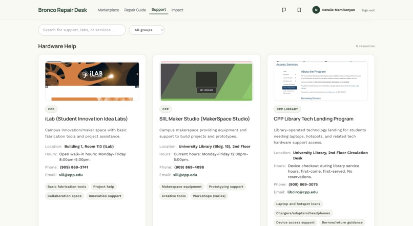 Bronco Repair Desk – screenshot 4