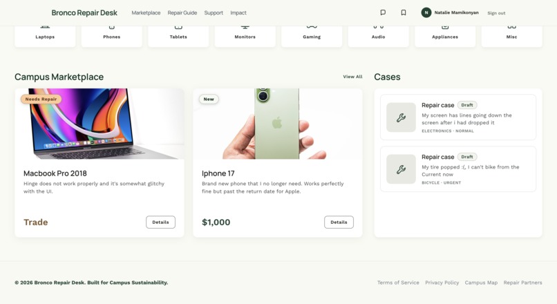 Bronco Repair Desk – screenshot 5
