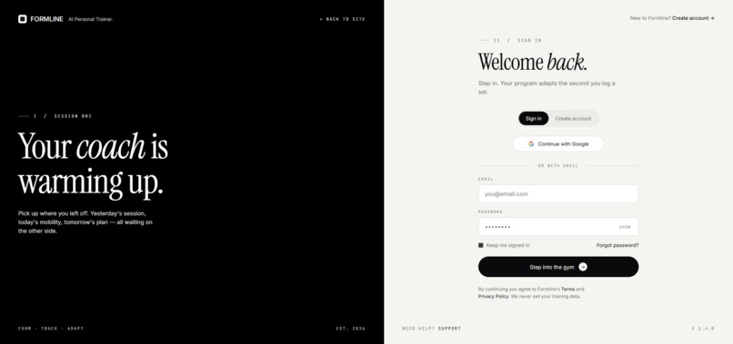 Formline – screenshot 2