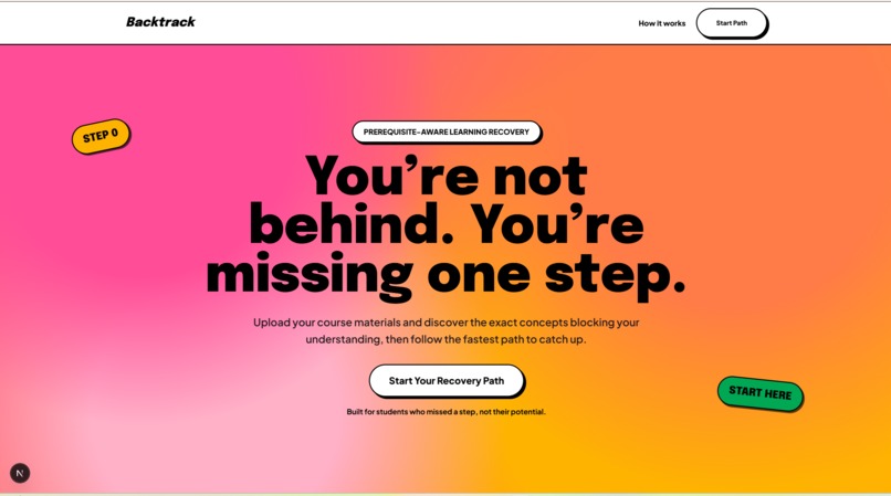 Backtrack – screenshot 1
