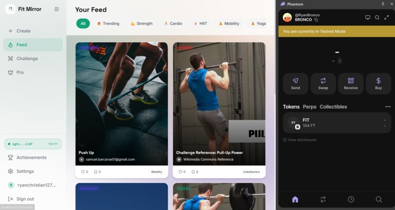 Fit Mirror – screenshot 2