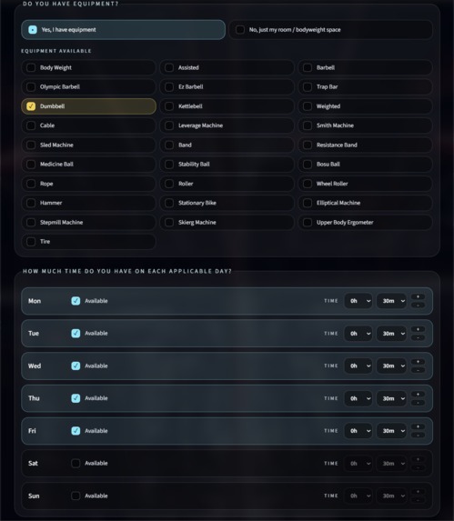 BillyFit's Planner – screenshot 2